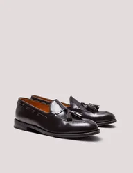 Leather Loafers Black male