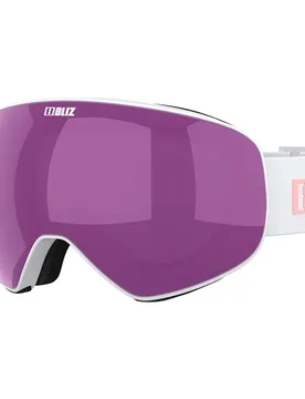Masque De Ski Floz Matte White Brown Pink/CAT3 Homme - Bliz - FashionsVida