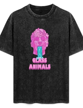 Glass Animals Soda Waterfalls T-Shirt Big and Tall Crew Neck Tee - Aliexpress - FashionsVida