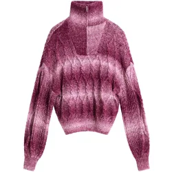 Jersey de mujer punto grueso cremallera
