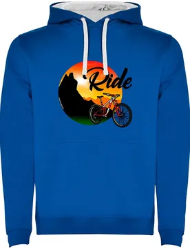 Felpa Con Cappuccio Ride Royal Blue