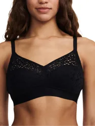 Womens Easy Feel Norah Wirefree Support Bra - Black Polyamide - Size 38f