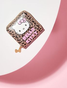 Portafoglio con Stampa Leopardo e Hello Kitty - multicolor