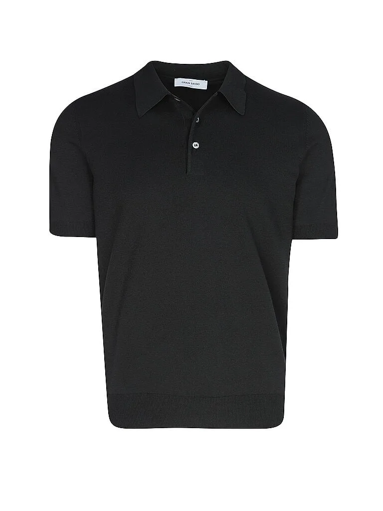 Poloshirt schwarz 56 herren - Gran Sasso - FashionsVida