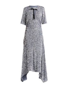 Midi-Kleid Damen Blaugrau 40 Damen