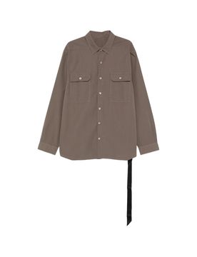 Jumbo Cotton Shirt with Chest Pockets and Button Cuffs