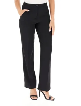 LINKS Pantalone wide leg NERO 50 - 2 LINKS - FashionsVida