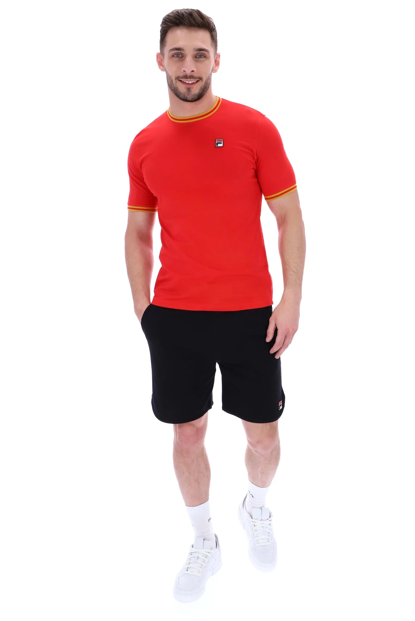 Flank Tipped Ringer T-Shirt - XS - FILA - FashionsVida