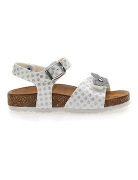 Sandali con Cinturino Bianchi a Pois Bio 257112 27
