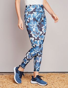 Pagen Leggings "Blüten" blau
