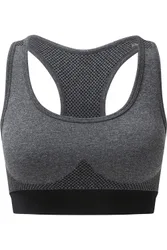 Sculpted Melange Womens Seamless 3D Sports Bra - - Size: L