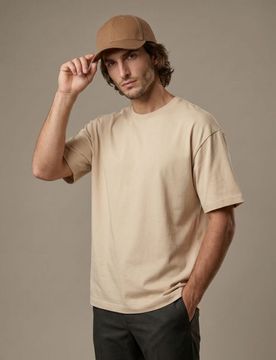 Cappellino da baseball in cotone - beige