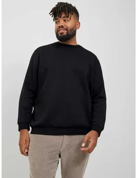 Sweat-shirt Bradley Plus Size Black 4XL - Jack & jones - FashionsVida