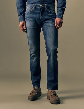 Gold Slim Straight Jean Gold Sunday Größe 28x32 male - Lee - FashionsVida