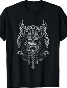Odin Viking Warrior Design with Elements Nordic Gift T-Shirt Celtic Runes Norse Myths Valhalla Graphic clothes All size tops - Aliexpress - FashionsVida