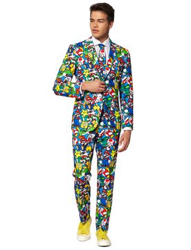Mr. Super Mario-Kostüm für Herren suits Faschingskostüm bunt - male