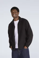 Stockholm Mens Full-Zip Fleece - Black
