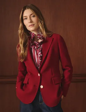 Blazer piqué de mujer lisa - Lloyd's - FashionsVida