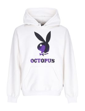 Felpa Cappuccio Uomo Logo Hoodie X Playboy White