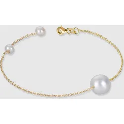 Pulsera en oro y perlas