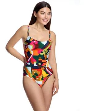 Bañador de mujer con escote redondo y espalda en u - Ory - FashionsVida