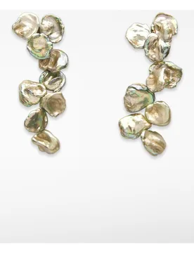Pendientes de perlas irregulares - Adolfo Dominguez - FashionsVida