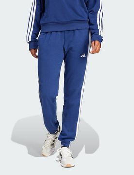 Essentials Pantaloni con risvolto in french terry a 3 strisce 2XS Dark Blue / White
