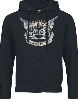 Kapuzenjacke - Winged Knuckles - S bis L - für Männer - Größe L - schwarz - Lizenziertes Merchandise! - Männer - male - Five Finger Death Punch - FashionsVida