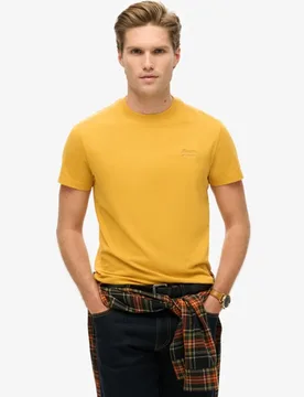 Superdry Herren Essential Logo T-shirt Gelb - Größe: S - 29.99 - FashionsVida