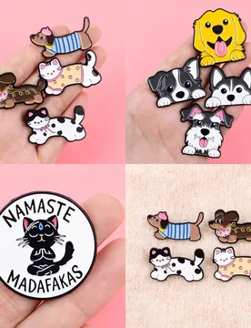 Dachshund Enamel Pins Cartoon Cat Brooches Badge Lapel Pin For Backpack Clothes Accessories Fashion Jewelry Pet Lover Gifts - Aliexpress - FashionsVida
