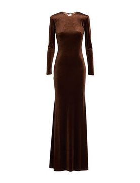 Vestido largo Mujer Marrón chocolate 34,38 Mujer