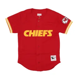 Casacca Bottoni Uomo Nfl On the Clock Mesh Button Front Kanchi Scarlet