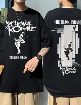 My Chemical Romance The Black Parade Album Graphic T Shirt Men Women Punk Emo Rock T-shirts Male Vintage Oversized Short Sleeve - Aliexpress - FashionsVida