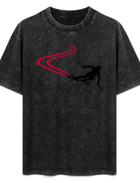 Downhill ski tracks T-Shirt All Match Print Short Sleeve Top - Aliexpress - FashionsVida