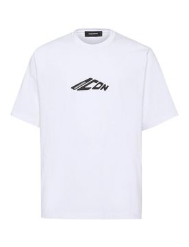 T-shirt in cotone con stampa logo