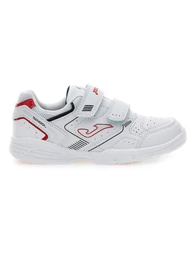 Sneakers bianche con dettagli rossi e doppio strappo W.School JR 2506 35 - Joma - FashionsVida