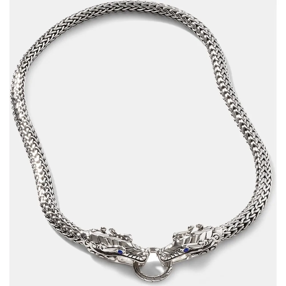 Collar Legends Dragón de plata y zafiro - John Hardy - FashionsVida