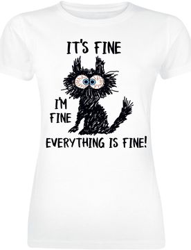 T-Shirt - Fine - S bis XXL - für Damen - Größe XL - weiß - Frauen - female