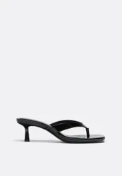 Sandalen mit Thong-Absatz SCHWARZ 40