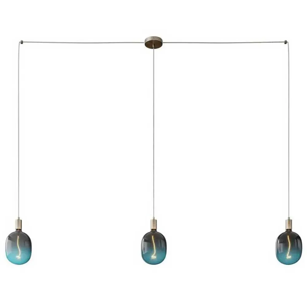 Cables Suspension Luminaire Spider 3 Falls Satin Titanium One Size - Creative - FashionsVida
