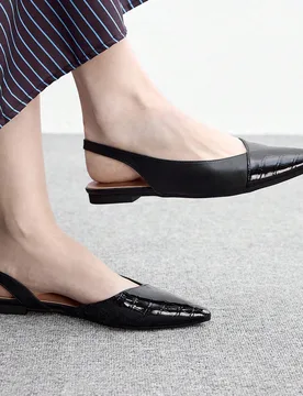 Zapatos planos de punta para mujer, ropa de moda para ir al trabajo - Shein - FashionsVida