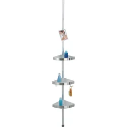 Rinconera Baño Telescópica Premium 3 Repisas y Espejo