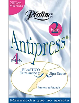Minimedia de mujer con puño antipresión y acabado transparente - Platino - FashionsVida