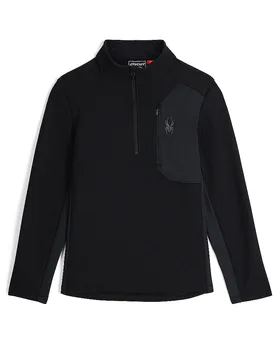 Jersey de hombre con 1/2 cremallera BANDIT negro S - Spyder - FashionsVida