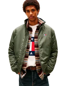 Veste Matelassée Essential Pewter Green XL - Tommy Jeans - FashionsVida