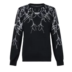 Maglione Uomo Lightning Jumper Black/white