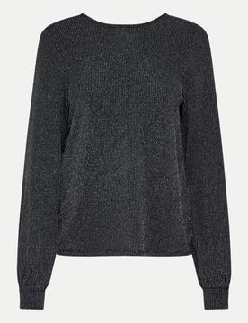 Only Langarmbluse Carol Schwarz XS