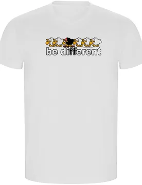 T-shirt à Manches Courtes Be Different Ski Eco White M - Kruskis - FashionsVida