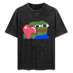 Peepo Heart Pepe Love T-Shirt Plus Size Non-Shrink T-Shirt