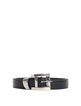 Versace Cintura in pelle nera